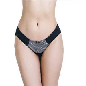 Rejuve Odour-free Organic Cotton Low Rise Underwear – Goddess Black (1pc pack)